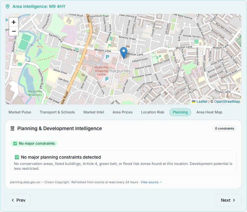 BoaTenure Planning and Development Intelligence for Wembury Street North